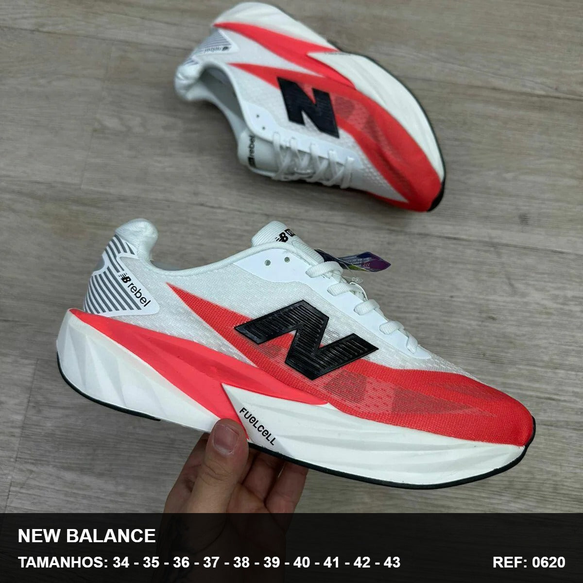 TENIS NEW BALANCE FUELCELL - WHITE RED