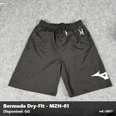 Bermuda Mizuno Dry-Fit - Preto