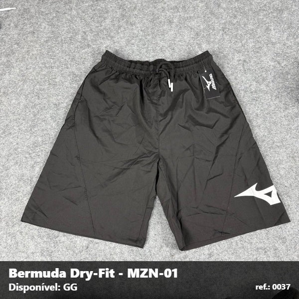 Bermuda Mizuno Dry-Fit - Preto