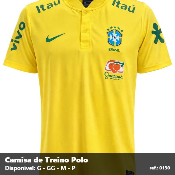 Camisa de Treino Polo Seleção Brasil 2022/23