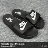 Chinelo Slide Nike SB - Preto no Branco 23