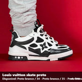 TENIS LOUIS VUITTON SKATE - PRETO BRANCO