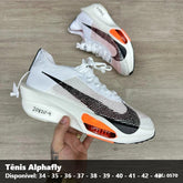 TENIS NIKE ALPHAFLY 3 - BRANCO PRETO LARANJA
