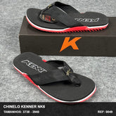Chinelo Kenner NK6 - Preto Vermelho
