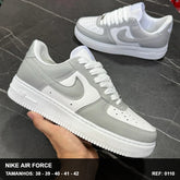 TENIS NIKE AIR FORCE 1 GOLD - CINZA BRANCO 01