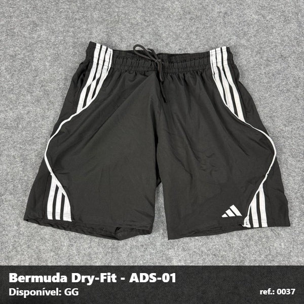 Bermuda Adidas Dry-Fit - Preto