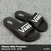 Chinelo Slide Vans - Preto Branco 03