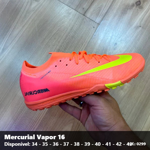 Chuteira Mercurial Vapor 16 - Laranja e Amarelo