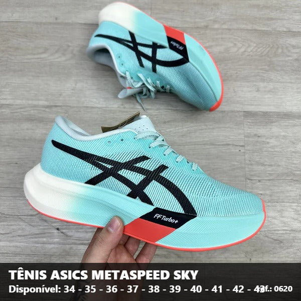 TENIS ASICS METASPEED SKY PARIS - AZUL BEBE PRETO