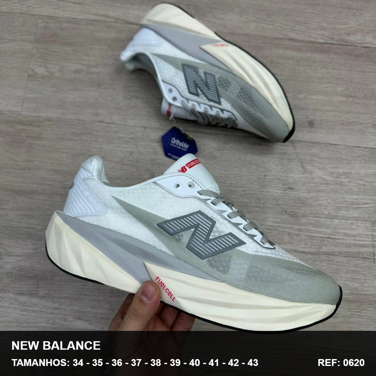 TENIS NEW BALANCE REBEL FUELCELL - BRANCO VERDE