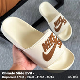 Chinelo Slide Nike - Bege detalhe Marrom 02
