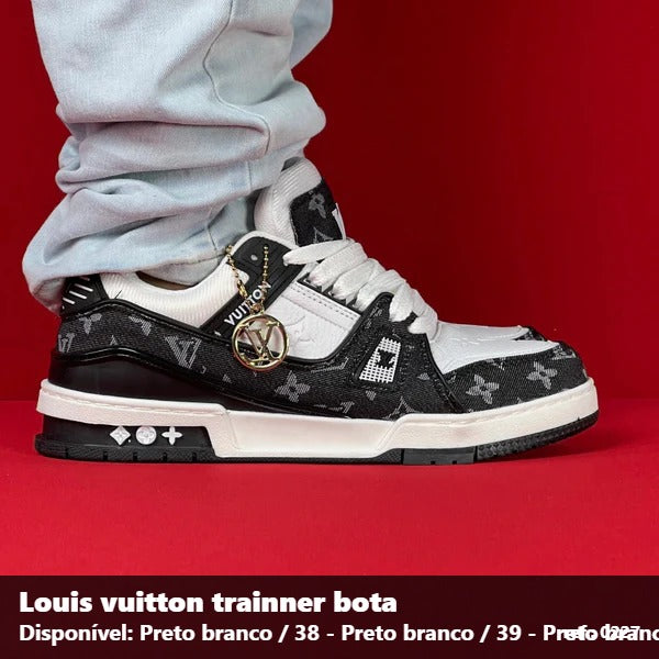 TENIS LOUIS VUITTON TRAINNER - PRETO BRANCO