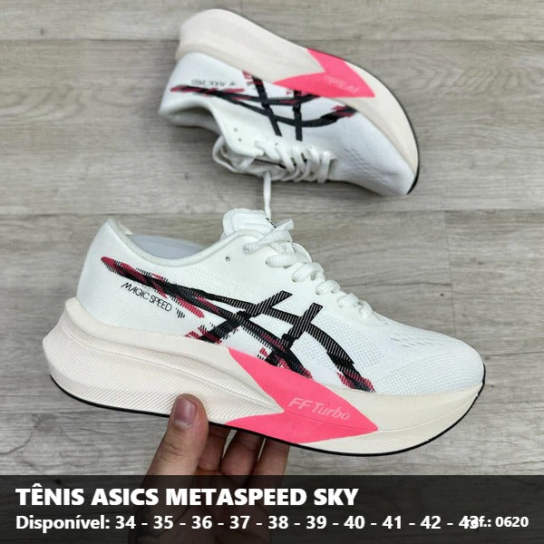TENIS ASICS METASPEED SKY PARIS - BRANCO ROSA
