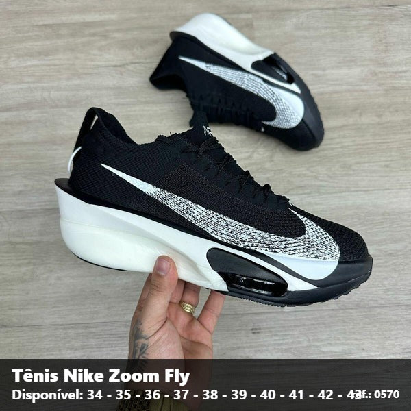 TENIS NIKE ZOOM FLY PRETO BRANCO