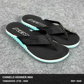 Chinelo Kenner NK6 - Preto Verde Agua