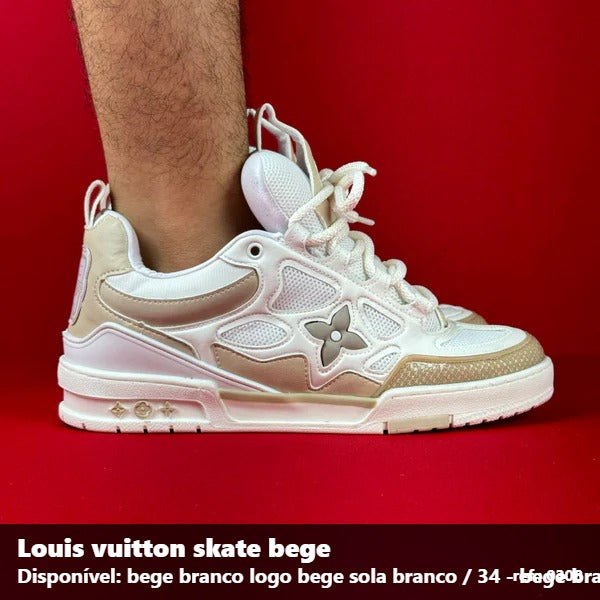 TENIS LOUIS VUITTON SKATE - BEGE