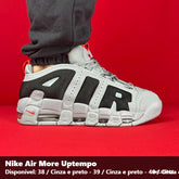 TENIS NIKE AIR MORE UPTEMPO - CINZA E PRETO