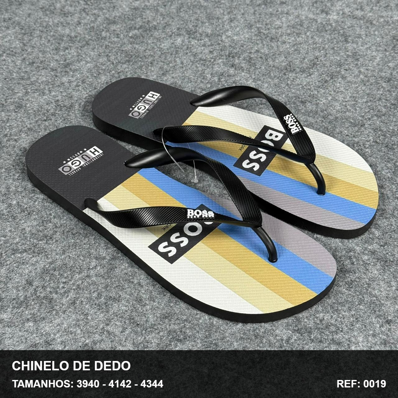 Chinelo de Dedo - Colorido BOSS-30