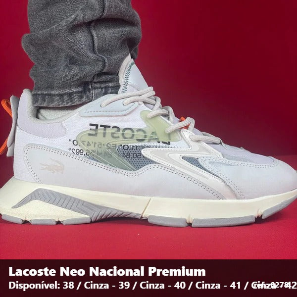 TENIS LACOSTE NEO - CINZA