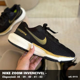 TENIS NIKE ZOOM X INVENCIVEL - PRETO DOURADO