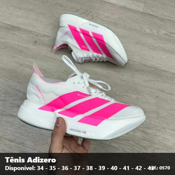 TENIS ADIDAS ADIZERO - BRANCO ROSA