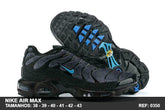 TENIS AIR MAX PLUS TN - PRETO GRAFITE AZUL