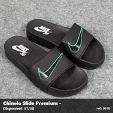Chinelo Slide Nike - Preto detalhe Verde Água 03