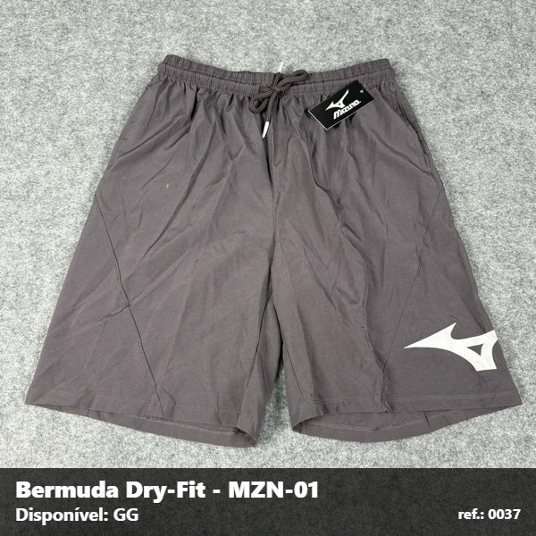 Bermuda Mizuno Dry-Fit - Cinza