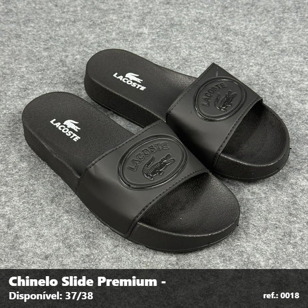 Chinelo Slide Lacoste - Preto 01