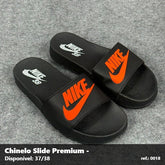 Chinelo Slide NIke SB - Preto detalhe Laranja 54
