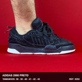 TENIS ADIDAS 2000 - PRETO SOLA BRANCA