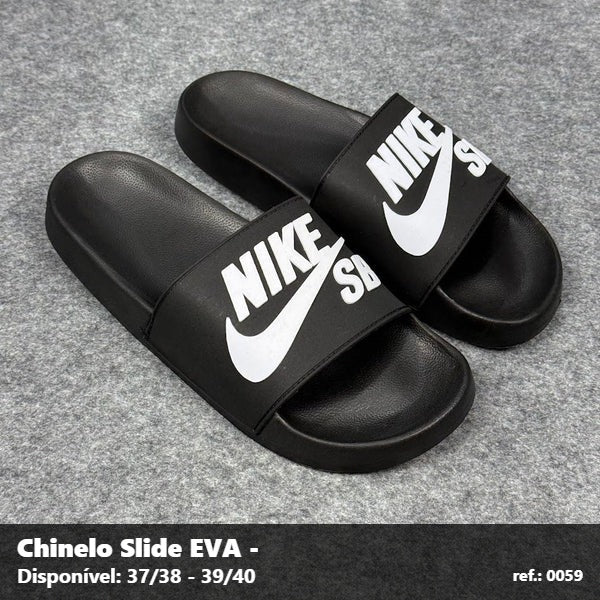 Chinelo Slide Nike SB - Preto detalhe Branco 04
