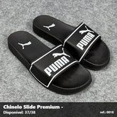 Chinelo Slide Puma - Preto detalhe Branco 05