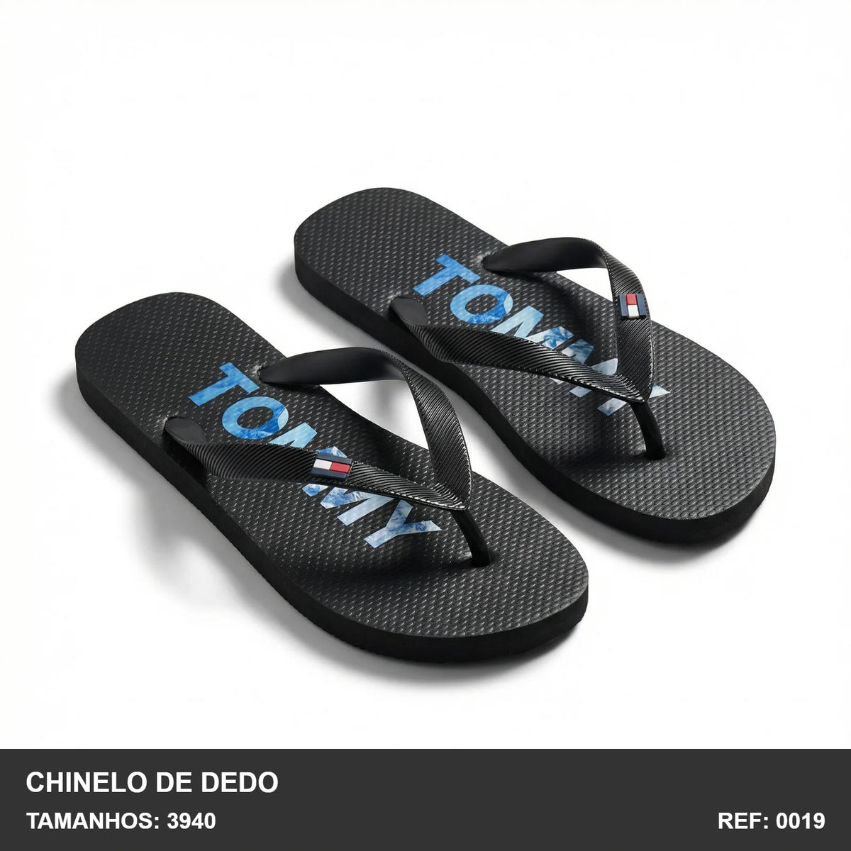Chinelo de Dedo - Preto AZUL TMY-48