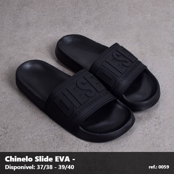 Chinelo Slide Diesel - Todo Preto 04
