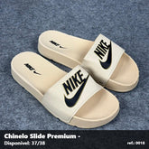 Chinelo Slide Nike - Bege detalhe Preto 05