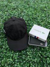 Conjunto Lacoste / Boné (BLACK) e Carteira
