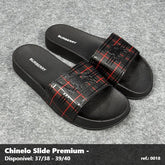 Chinelo Slide Burberry - Preto detalhe Vermelho 02