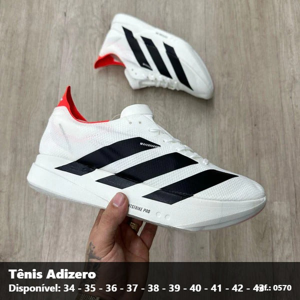 TENIS ADIDAS ADIZERO - BRANCO PRETO
