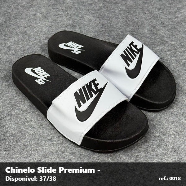Chinelo Slide NIke SB - Preto Branco 57