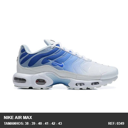 TENIS AIR MAX PLUS TN - BRANCO AZUL DEGRADE