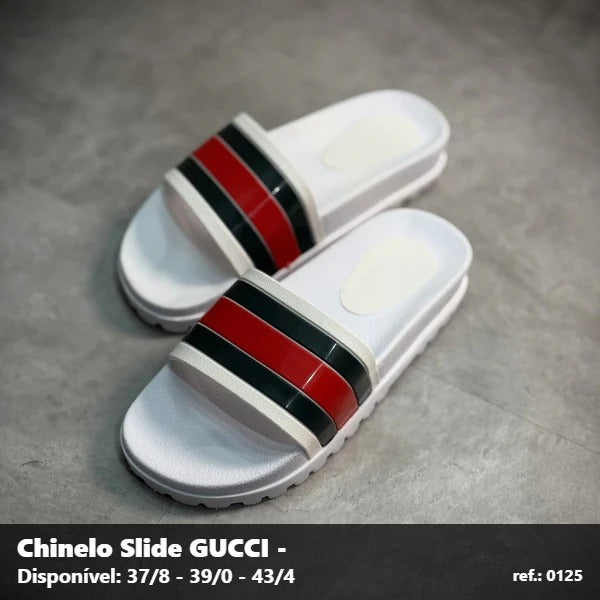 Chinelo Slide Gucci - Branco 01