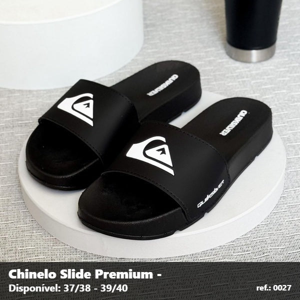 Chinelo Slide QK Silver - Preto 01
