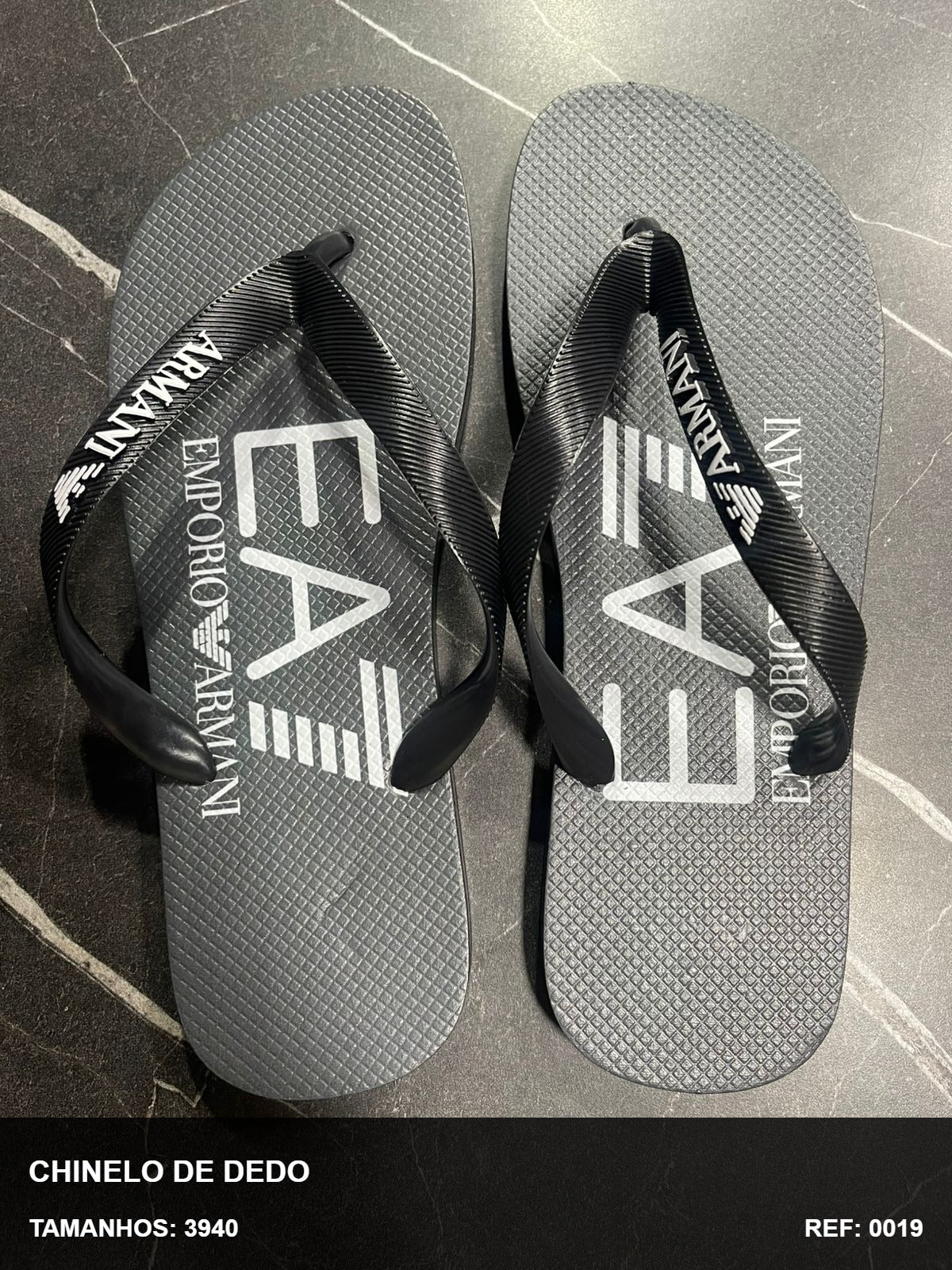 Chinelo de Dedo - Preto GRIFF EA7-51