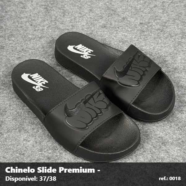 Chinelo Slide Nike SB - Preto Minimalista 47