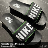 Chinelo Slide Nike SB - Preto Branco Verde 60