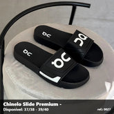 Chinelo Slide On cloud - Preto Branco 01