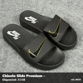 Chinelo Slide Nike SB - Preto detalhe Amarelo 08