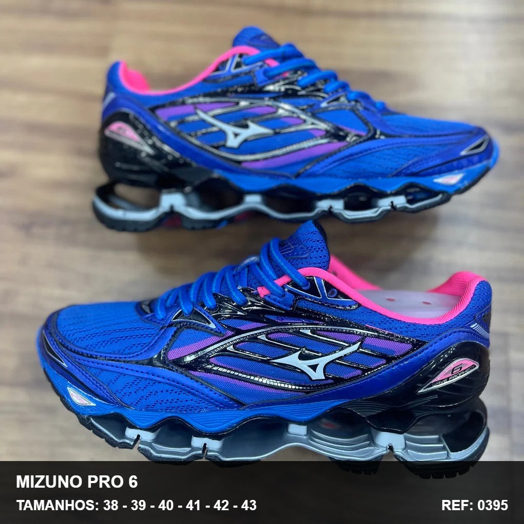 TENIS MIZUNO PRO 6 - AZUL ROSA