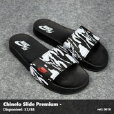 Chinelo Slide Nike SB - Preto Branco detalhe Vermelho 62